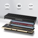 Axagon PCEM2-XS PCIe x16 - M.2 NVMe M-key slot adapter, w. passive alu heatsink Axagon PCEM2-XS PCIe x16 - M.2 NVMe M-key slot adapter, w. passive alu heatsink