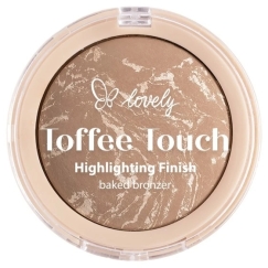 Lovely Toffee Touch Highlighting Finish Baked Powder küpsetatud pronksimine näole ja kehale 01 9g