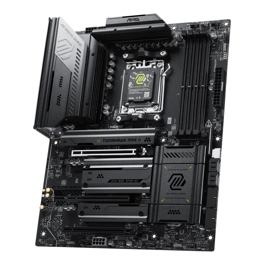 MSI MAG B850 TOMAHAWK MAX WIFI II mātes plate AMD B850 AM5 pieslēgvieta ATX – 2