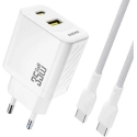 Dudao A27 MaxC 35W GaN + USB-C Cable White Dudao A27 MaxC 35W GaN + USB-C Cable White