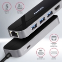Axagon HMC-6GL док-станция для ноутбука Проводная USB 3.2 Gen 1 (3.1 Gen 1) Type-C Черный, Серый Axagon HMC-6GL док-станция для ноутбука Проводная USB 3.2 Gen 1 (3.1 Gen 1) Type-C Черный, Серый