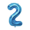 Riff Folio balons 100cm Numurs 2 Spilgti Zils Riff Folio balons 100cm Numurs 2 Spilgti Zils