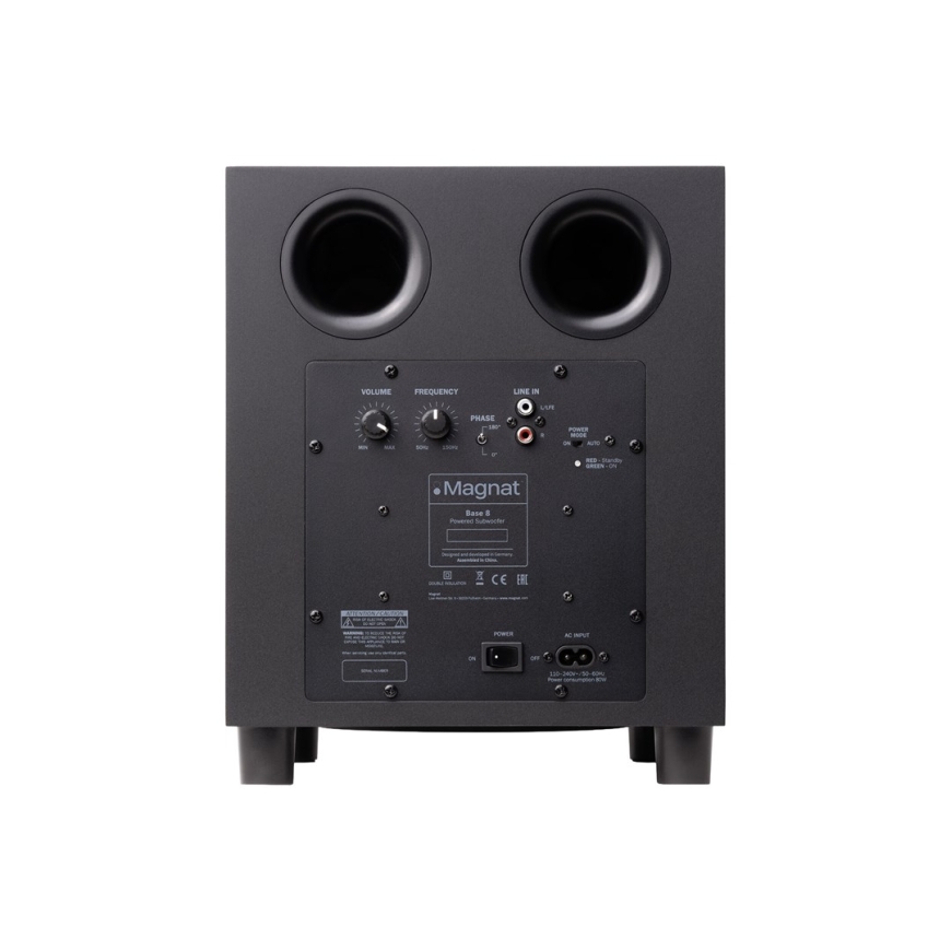 Magnat Base 8 - aktīvais subs, 70 W (melns) – 2