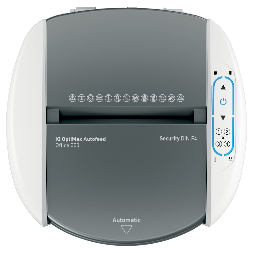 Leitz IQ OptiMax Office 300 automaattinen paperisilppuri, P4 – 3