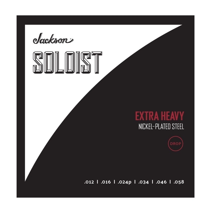 Jackson® Soloist™ Drop Extra Heavy, электрогитарные струны, 12 - 58