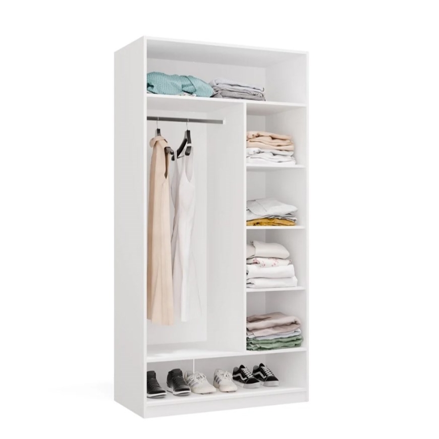 OPENO Modular Wardrobe SET 260/250 WHITE Drawers, Hanging Rails, Shelves – Large – For the Bedroom – 3