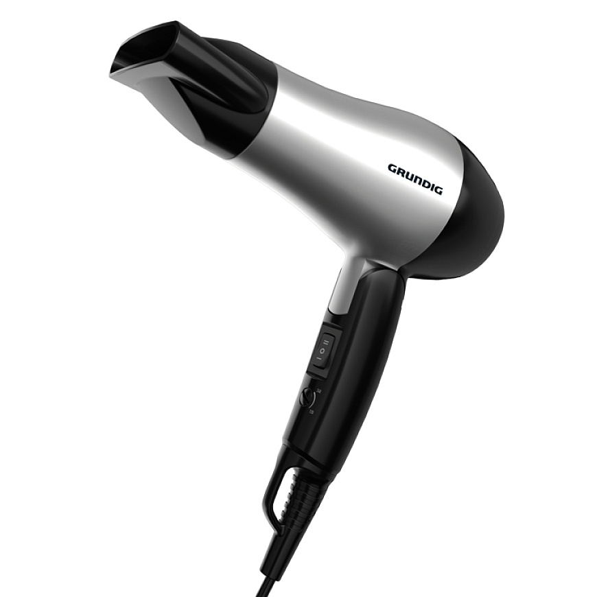 Grundig HD 2200 föön 1200 W Must, Hõbe – 5