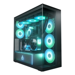 ARCTIC Xtender VG Black (Mirror Glass) „Midi Tower“ Juoda