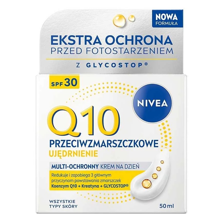 Nivea Q10 stangrinantis dieninis kremas nuo raukšlių SPF30 50ml
