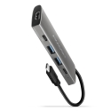 Axagon HMC-5G21 USB 10Gbps hub, 2x USB-A, 2x USB-C, HDMI 4k/30Hz, PD 60W, USB-C cable