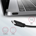 Axagon HMC-5G21 USB 10Gbps hub, 2x USB-A, 2x USB-C, HDMI 4k/30Hz, PD 60W, USB-C cable