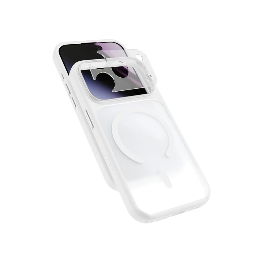 Чехол Epico HeroMatte Pro Mag+ для iPhone 17 Pro/18 Pro, совместимый с Qi2 и MagSafe - Белый