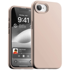 Dėklas Mercury Pure Magsafe Silicon Case Apple iPhone 16e/17e rožinio smėlio