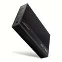 Axagon EE35-GTR USB-C 5Gbps - SATA 6G, 3.5 RIBBED box BLACK - USB Typ C HDD enclosure 3.5"