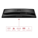 AOC E4 24E4CV computer monitor 60.5 cm (23.8") 1920 x 1080 pixels Full HD LED Black