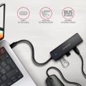Axagon HUE-C2C хаб-разветвитель USB 3.2 Gen 1 (3.1 Gen 1) Type-C 5000 Мбит/с Черный