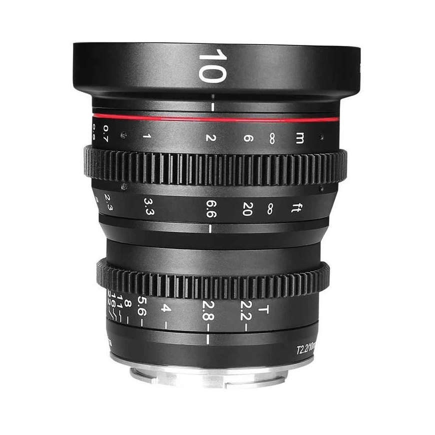 Objektyvas - Meike MK 10mm T2.2 Sony E mount, rankinis fokusavimas, 30cm min fokusavimo atstumas