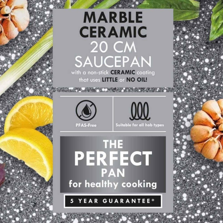 Progress BW12909EU7 Marble Ceramic 20cm Saucepan – 3