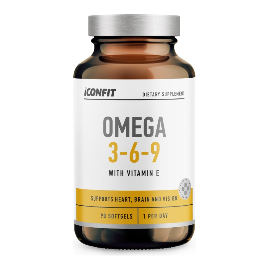 ICONFIT Omega 3-6-9 + E-vitamiin, 990 mg, 90 kapslit