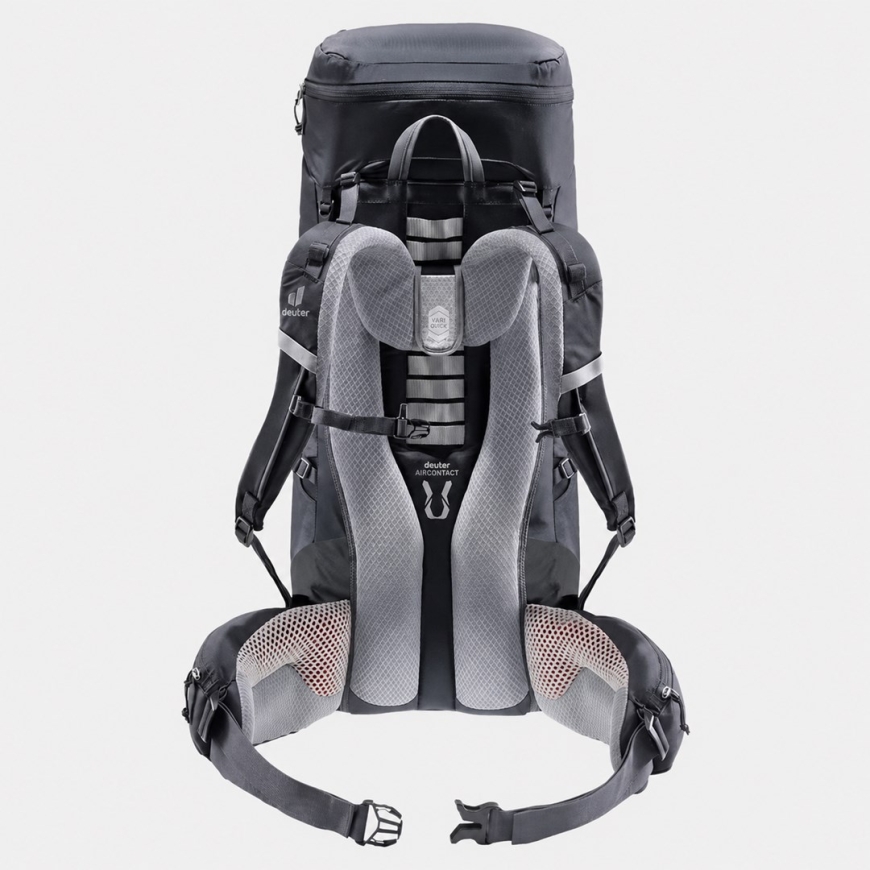 Deuter Aircontact Lite 40 + 10 reppu musta harmaa – 5