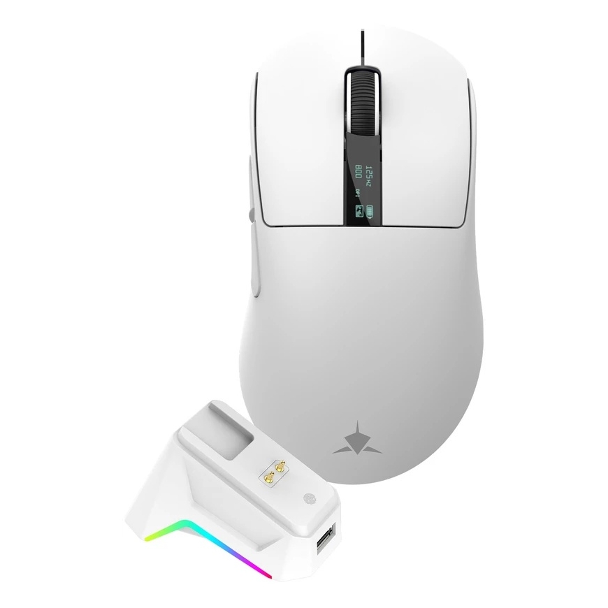 White Shark GAWAIN-W 500mAh/12000DPI/56g, Balts