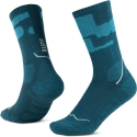BUFF Merino MW Crew Socks MWC2 Socks, Blue-Turquoise L BUFF Merino MW Crew Socks MWC2 Socks, Blue-Turquoise L