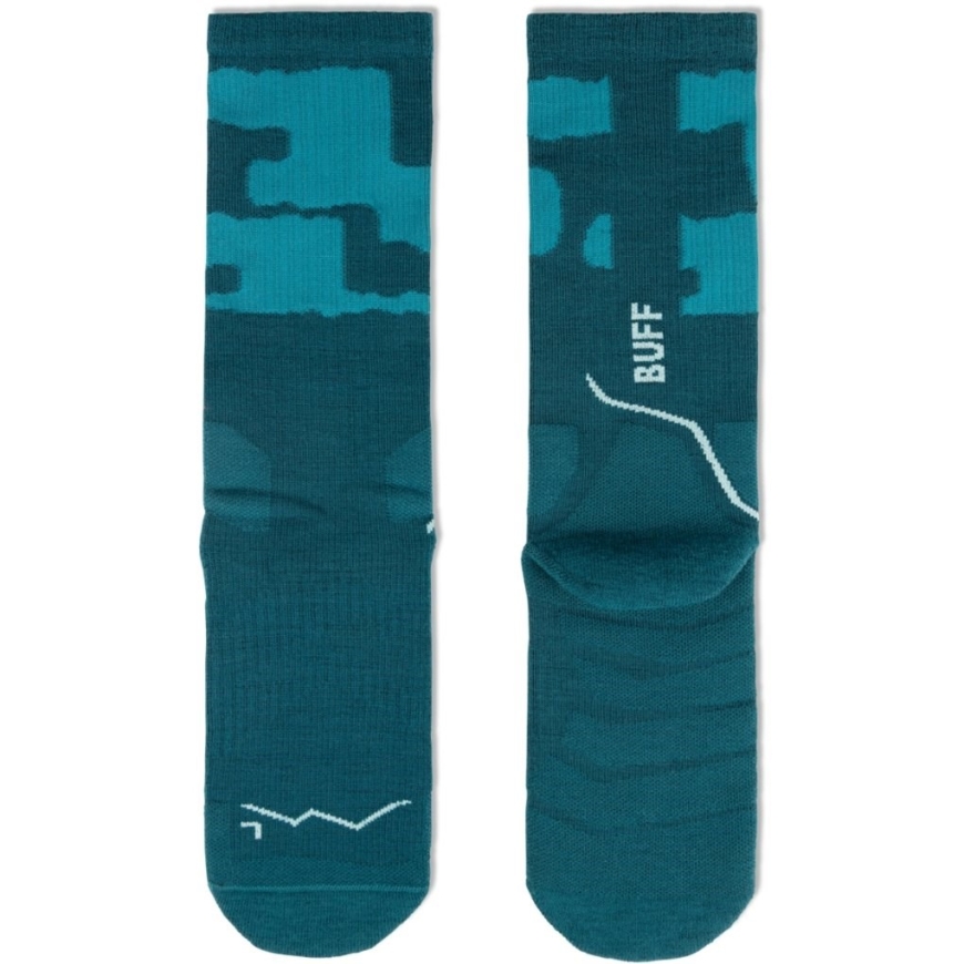 BUFF Merino MW Crew sokid MWC2, Sinine-Türkiis L – 3