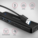 Axagon HUE-C2A 4× USB 5Gbps Hub, 2× USB-A & 2× USB-C, USB-C Power IN, 19cm USB-A Cable Axagon HUE-C2A 4× USB 5Gbps Hub, 2× USB-A & 2× USB-C, USB-C Power IN, 19cm USB-A Cable