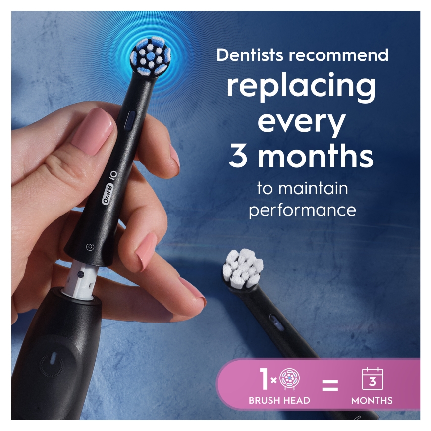Oral-B iO Gentle Care сменные насадки для зубных щеток, черные, 8 шт – 4