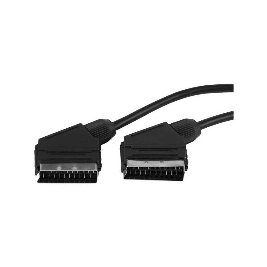 EMOS Scart uz Scart 1,5 m Melns