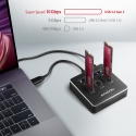 Axagon ADSA-M2C HDD/SSD dokkimisjaam USB 3.2 Gen 2 (3.1 Gen 2) Type-C Must Axagon ADSA-M2C HDD/SSD dokkimisjaam USB 3.2 Gen 2 (3.1 Gen 2) Type-C Must