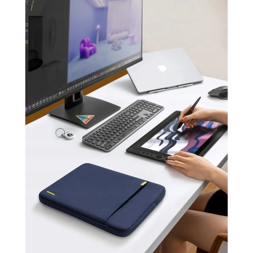 Tomtoc Sleeve Case - 14'' MacBook Pro, Dark Blue – 2