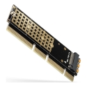 Axagon PCEM2-1U PCIe x16/x8/x4 - M.2 NVMe M-key slot adapter 1U