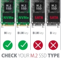 Axagon PCEM2-1U PCIe x16/x8/x4 - M.2 NVMe M-key slot adapter 1U