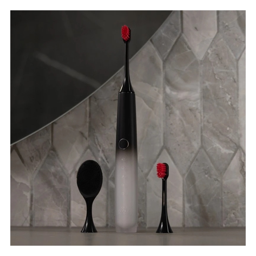 Osom Oral Care Rechargeable, electric, sonic toothbrush, black OSOMORALT40BL – 4