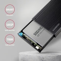 Axagon EE25-GTR Ribbed aluminum USB 3.2 Gen 2 - SATA 6G external box for 2.5" SSD/HDD