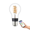 Eglo Connect.z smart lamp, E27, A60, RGBW, 7.5 W, 806 lm, clear, 1 pcs