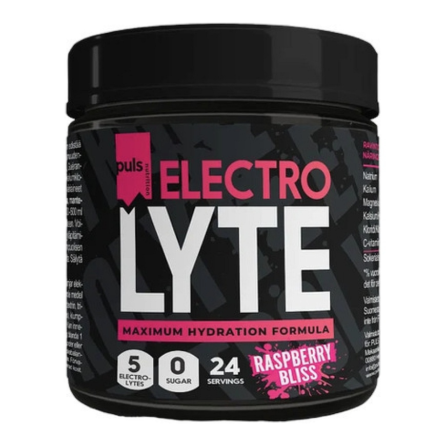 Puls Nutrition electrolyyttijauhe, vadelma, 120 g