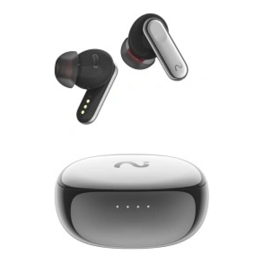 VIAIM Nano+ AI -nappikuulokkeet äänitallentimella (Hopea) – 2