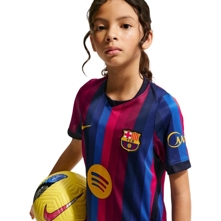 Nike FC Barcelona 2026/27 Stadium Home Kids T-Shirt Burgundy-Blue II1624 683 (S) – 5