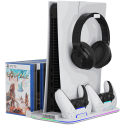 Canyon aušinimo stovas CS-51 RGB PS5 Slim/DE, baltas