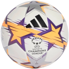 adidas UCL Naiste Mini Jalgpall 26/27 Liigafaasi valge ja oranž-lilla KE5143 (1)