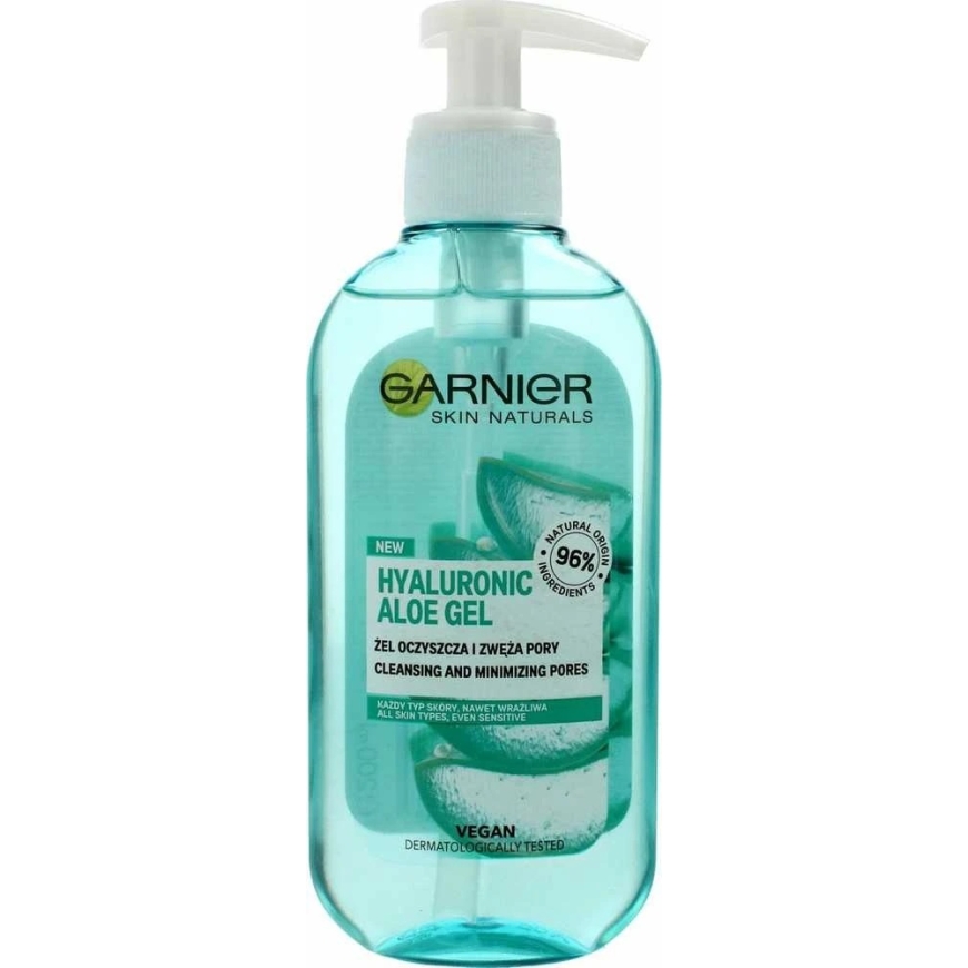 Garnier Garnier Skin Naturals* Hyaluronihappoa ja aloe veraa sisältävä puhdistushyytelö, joka supistaa ihohuokosia – 2
