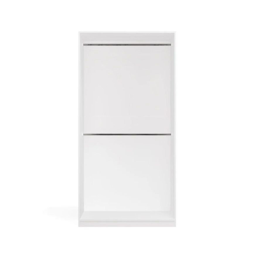 OPENO 2W WHITE Skapis – Moduļu skapis ar 2 sliedēm guļamistabai