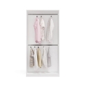 OPENO 2W WHITE Wardrobe – Modular Wardrobe with 2 Rails for the Bedroom OPENO 2W WHITE Wardrobe – Modular Wardrobe with 2 Rails for the Bedroom