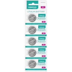 Omega CR2025 3V 5-pack