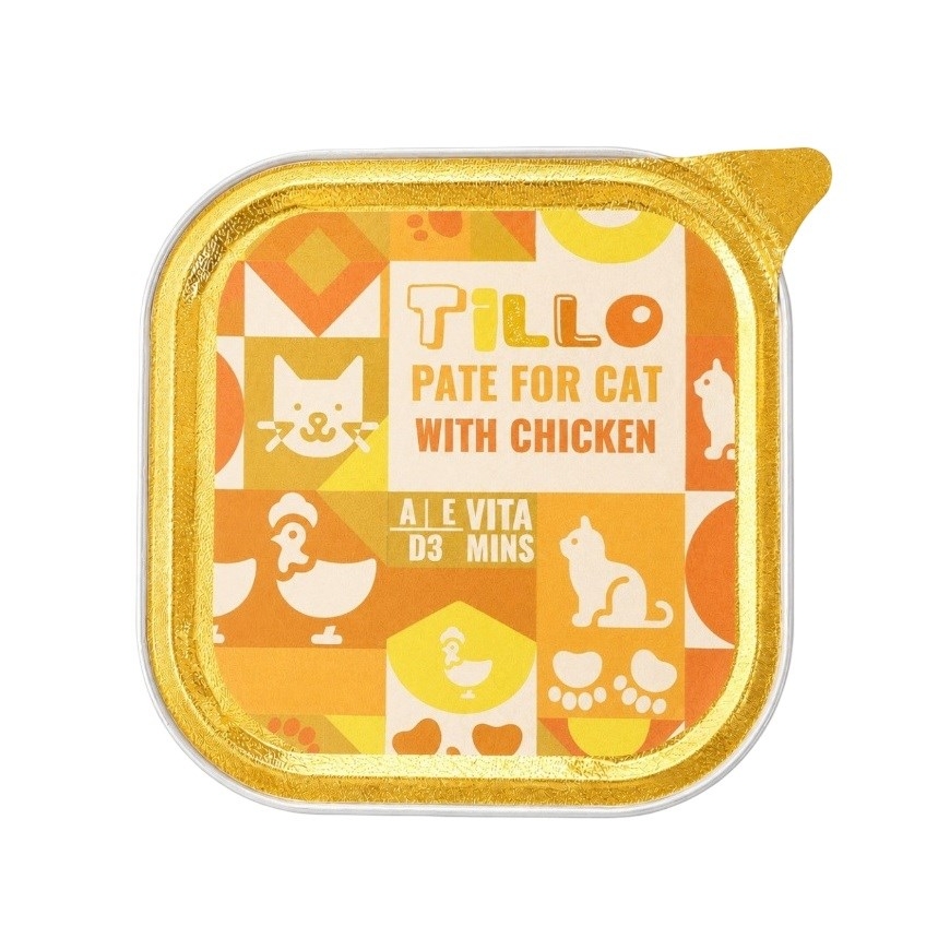 TILLO kana pasteet - märg kassitoit - 100g