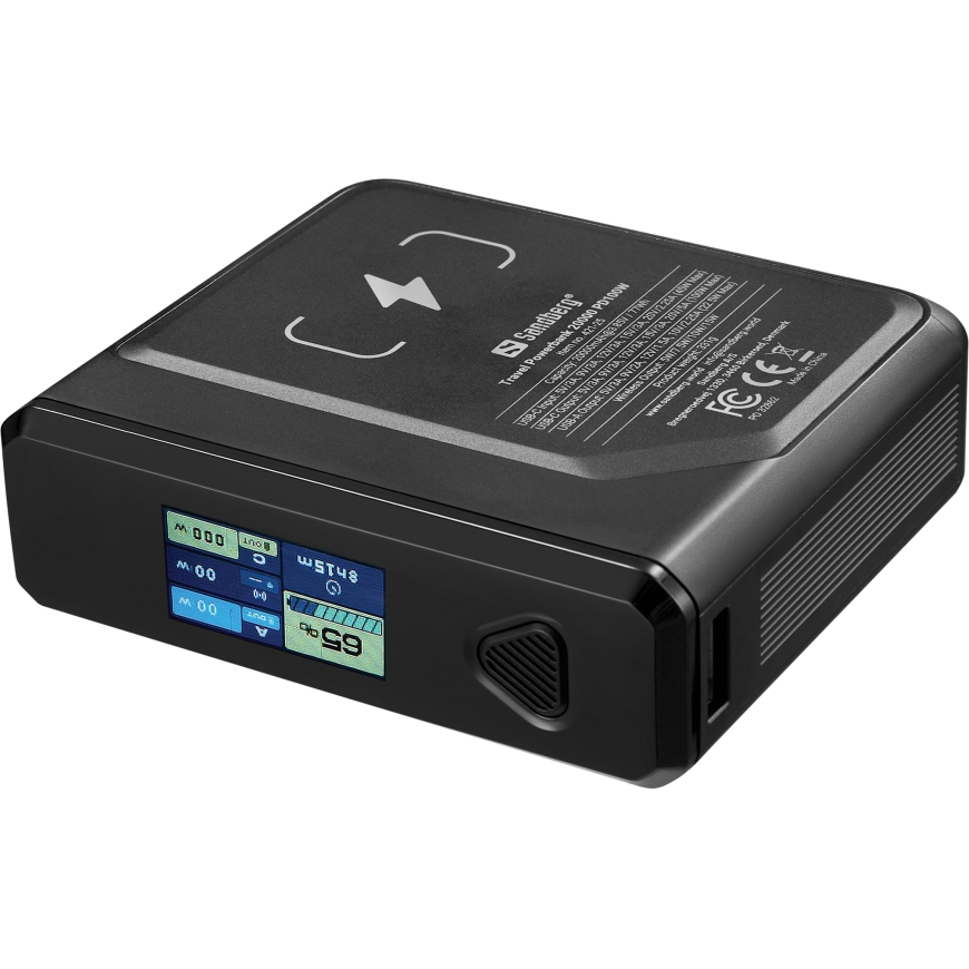 Sandberg 421-25 akupank Liitiumpolümeer (LiPo) 20000 mAh Traadita laadimine Must – 2