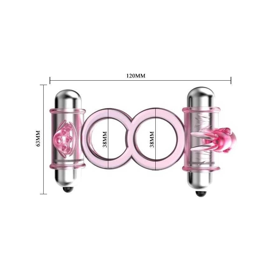 BAILE Trigubos erection vibrating penis ring – 5