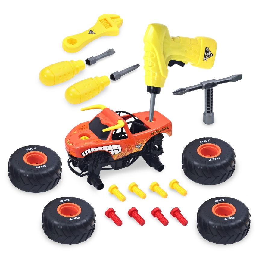 Monster Jam Mechanix 1:18 El Toro Loco statinė mašina – 5